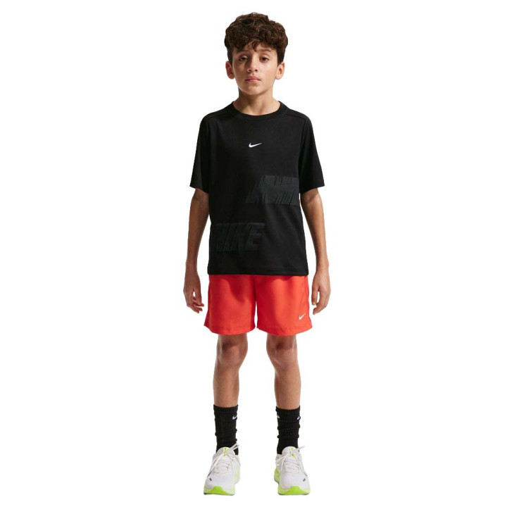 Nike Multi T-Shirt Palestra Logo Nero Bambino
