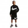 Nike Sportswear Club Shorts Sportivi Big Swoosh Nero Bambino