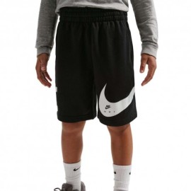 Nike Sportswear Club Shorts Sportivi Big Swoosh Nero Bambino