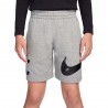 Nike Sportswear Club Shorts Sportivi Big Swoosh Grigio Bambino