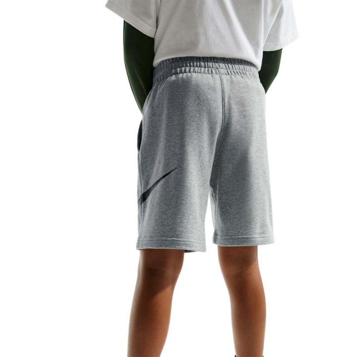 Nike Sportswear Club Shorts Sportivi Big Swoosh Grigio Bambino