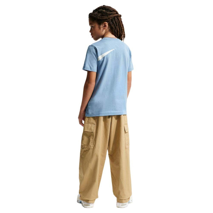 Nike Sportswear T-Shirt Palestra Big Swoosh Azzurro Bambino