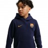 Nike Fc Barcelona Club Felpa Con Cappuccio Blu Giallo Bambino