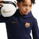 Nike Fc Barcelona Club Felpa Con Cappuccio Blu Giallo Bambino