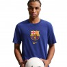 Nike Fc Barcelona Maglia Maniche Corte Crest Deep Blu Uomo