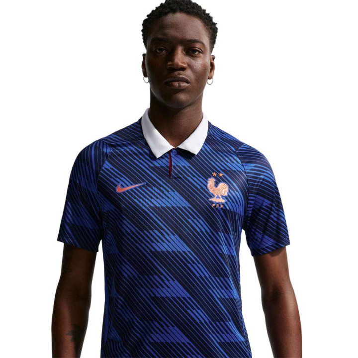 Nike Francia 2026 Stadium Home Maglia Maniche Corte Blu Copper Uomo