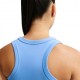 Nike One Fitted Canotta Palestra Azzurro Donna