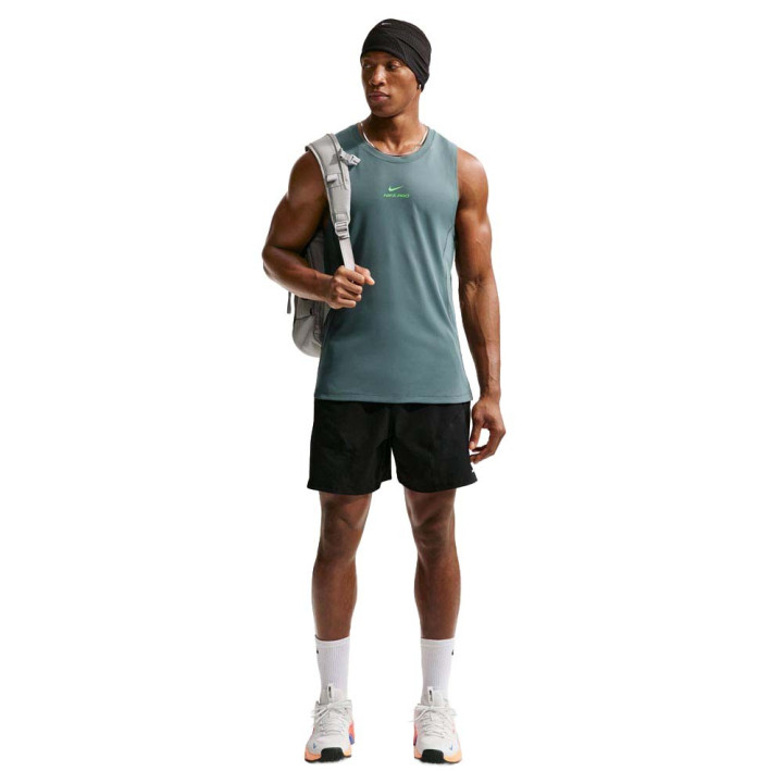Nike Pro Gilet Sportivo Verde Uomo