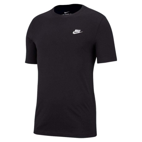 Nike Sportswear Club Maglietta Palestra Logo Piccolo Nero Uomo
