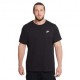 Nike Sportswear Club Maglietta Palestra Logo Piccolo Nero Uomo