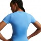 Nike One Fitted Maglietta Palestra Azzurro Donna