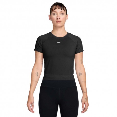 Nike Pro Seamless Maglietta Palestra Nero Donna