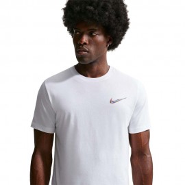 Nike Nike Maglietta Palestra Thermal Bianco Uomo