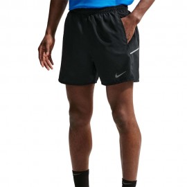 Nike Miler Pantaloncini Running 5" Df Nero Reflective Silv Uomo