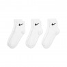Nike Calza Quarter Performance Tris Pack Nero