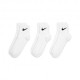 Nike Calza Quarter Performance Tris Pack Nero
