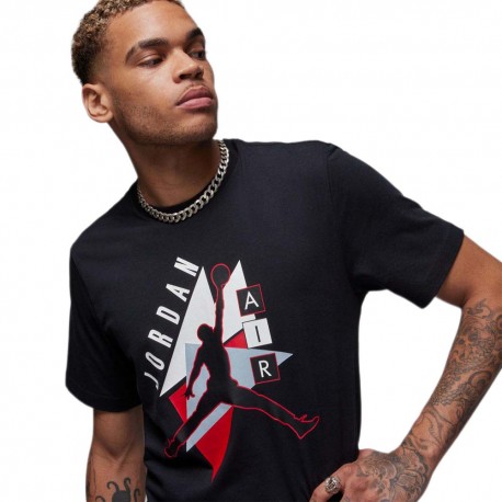 Nike Jordan Brand T-Shirt Logo Nero Uomo