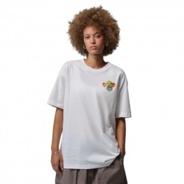 Nike Jordan Brooklyn T-Shirt Logo Back Bianco Donna