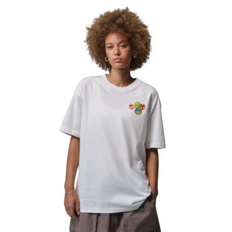 Nike Jordan Brooklyn T-Shirt Logo Back Bianco Donna