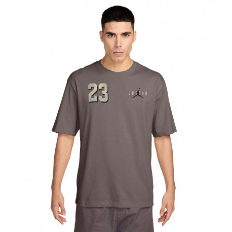 Nike Jordan Brooklyn T-Shirt Logo Moro Uomo