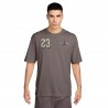 Nike Jordan Brooklyn T-Shirt Logo Moro Uomo