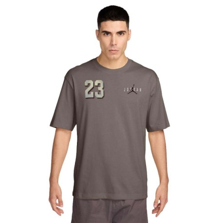 Nike Jordan Brooklyn T-Shirt Logo Moro Uomo