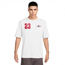 Nike Jordan Brooklyn T-Shirt Logo Bianco Uomo