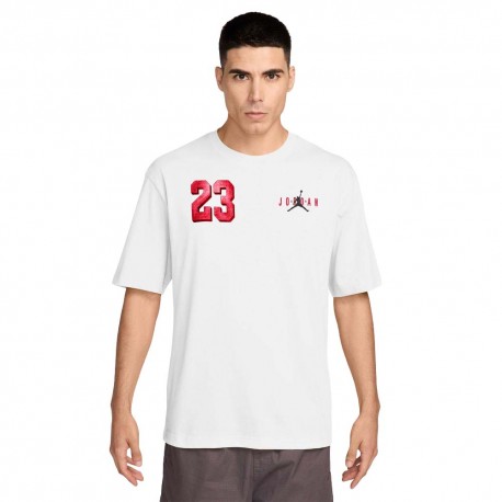 Nike Jordan Brooklyn T-Shirt Logo Bianco Uomo