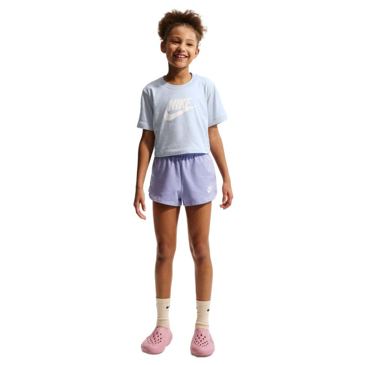 Nike Sportswear Shorts Sportivi Logo Piccolo Lilla Bambina