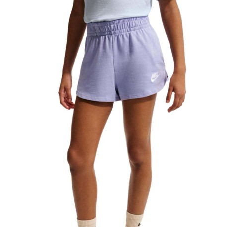 Nike Sportswear Shorts Sportivi Logo Piccolo Lilla Bambina