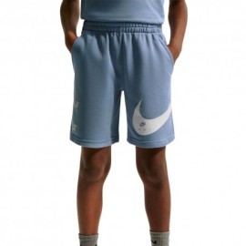 Nike Sportswear Club Shorts Sportivi Big Swoosh Azzurro Bambino