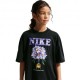 Nike Sportswear T-Shirt Palestra Logo Nero Bambina