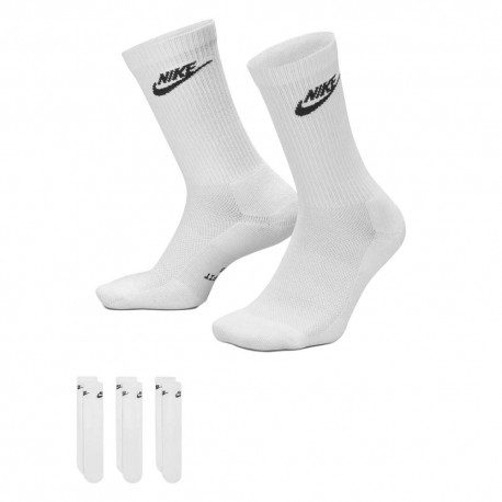 Nike Calza Eleveted Tris Pack Bianco