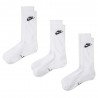 Nike Calza Eleveted Tris Pack Bianco