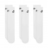 Nike Calza Eleveted Tris Pack Bianco