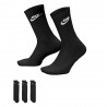 Nike Calza Eleveted Tris Pack Nero