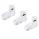 Nike Calza Quarter Logo Bianco