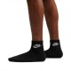 Nike Calza Quarter Logo Nero
