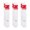 Nike Calza Tris Pack Tris Pack Banda Rossa Bianco