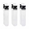 Nike Calza Eleveted Tris Pack Fascia Bianco