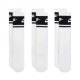 Nike Calza Eleveted Tris Pack Fascia Bianco