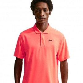 Nike Court Dri-Fit Polo Tennis Hot Lava Nero Uomo