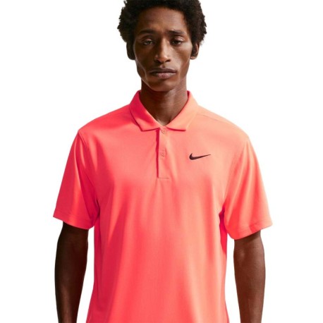 Nike Court Dri-Fit Polo Tennis Hot Lava Nero Uomo