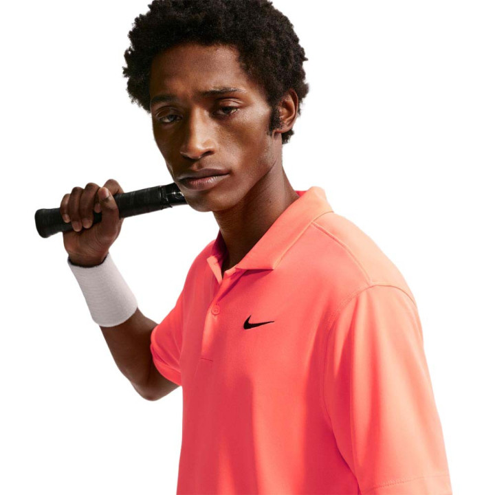 Nike Court Dri-Fit Polo Tennis Hot Lava Nero Uomo