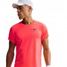 Nike Court Victory T-Shirt Tennis Hot Lava Nero Uomo