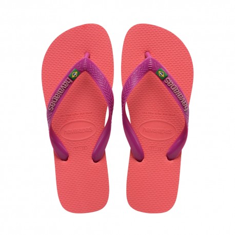 Havaianas Brasil Logo Corallo - Infradito Mare Donna