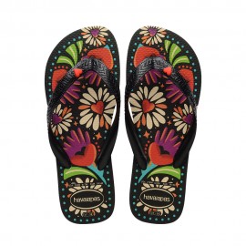 Havaianas Top Ginga Begonia Nero - Infradito Mare Donna