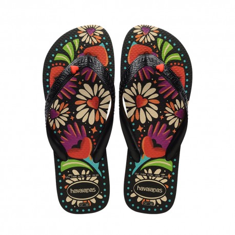 Havaianas Top Ginga Begonia Nero - Infradito Mare Donna