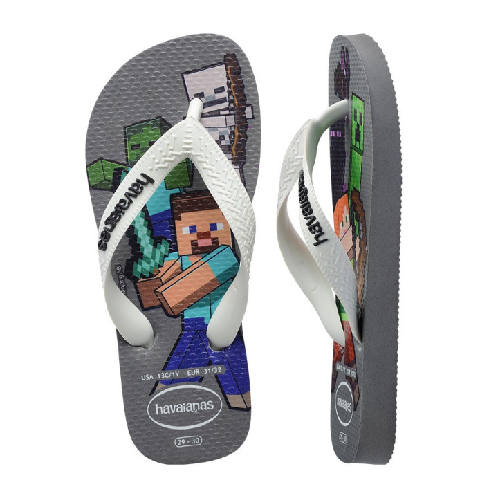 Havaianas Minecraft Grigio - Infradito Mare Bambino