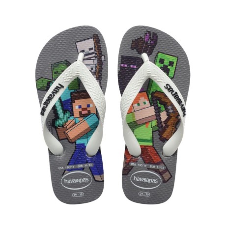 Havaianas Minecraft Grigio - Infradito Mare Bambino